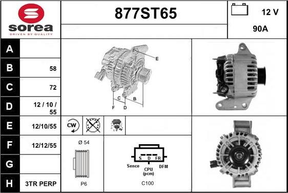 STARTCAR 877ST65 - Alternateur cwaw.fr