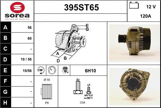 STARTCAR 395ST65 - Alternateur cwaw.fr