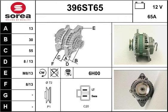 STARTCAR 396ST65 - Alternateur cwaw.fr