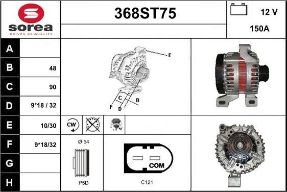 STARTCAR 368ST75 - Alternateur cwaw.fr