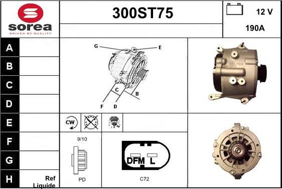 STARTCAR 300ST75 - Alternateur cwaw.fr