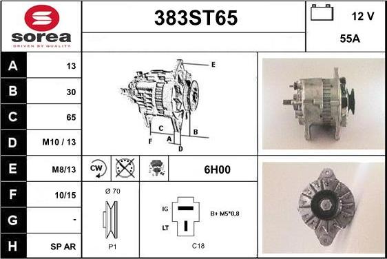 STARTCAR 383ST65 - Alternateur cwaw.fr