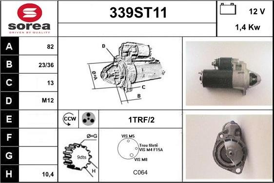 STARTCAR 339ST11 - Démarreur cwaw.fr