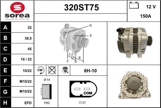 STARTCAR 320ST75 - Alternateur cwaw.fr