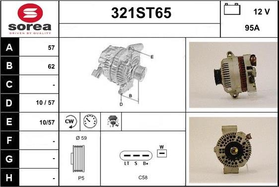 STARTCAR 321ST65 - Alternateur cwaw.fr