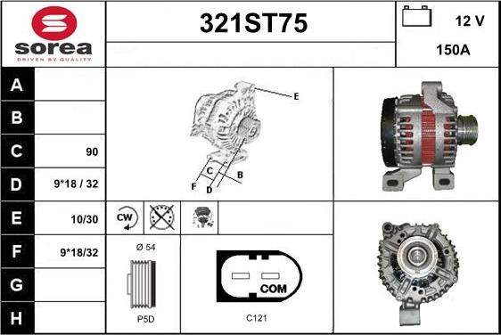 STARTCAR 321ST75 - Alternateur cwaw.fr