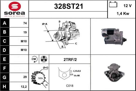 STARTCAR 328ST21 - Démarreur cwaw.fr