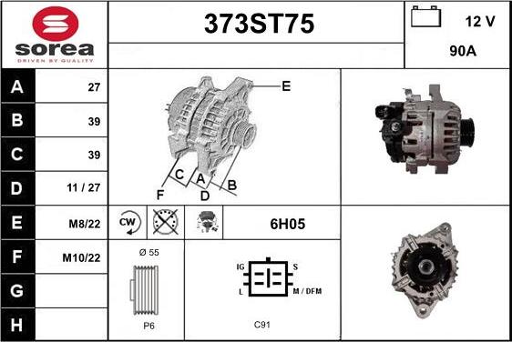 STARTCAR 373ST75 - Alternateur cwaw.fr