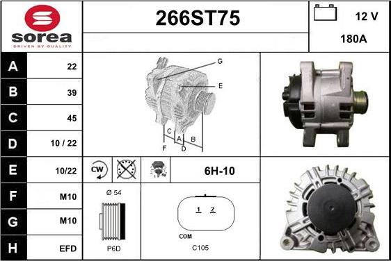 STARTCAR 266ST75 - Alternateur cwaw.fr