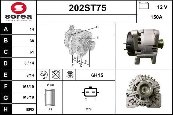 STARTCAR 202ST75 - Alternateur cwaw.fr