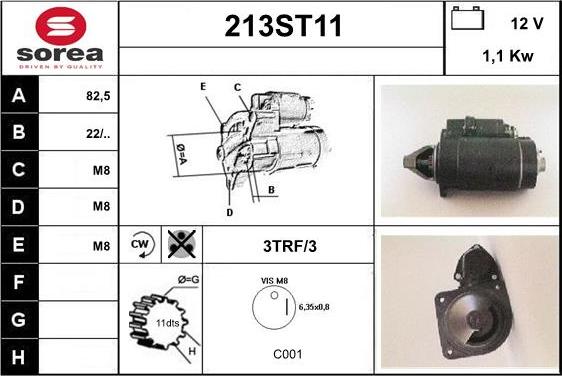 STARTCAR 213ST11 - Démarreur cwaw.fr