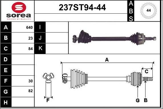 STARTCAR 237ST94-44 - Arbre de transmission cwaw.fr