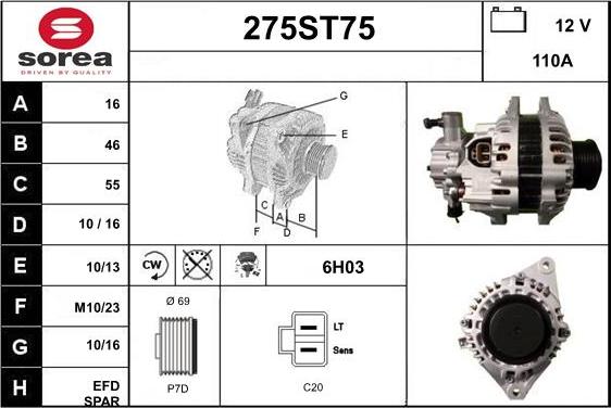 STARTCAR 275ST75 - Alternateur cwaw.fr