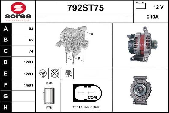 STARTCAR 792ST75 - Alternateur cwaw.fr