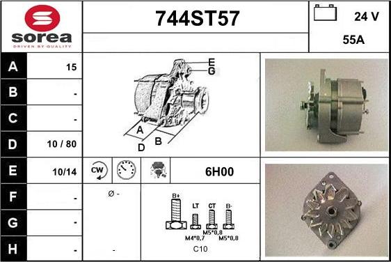 STARTCAR 744ST57 - Alternateur cwaw.fr