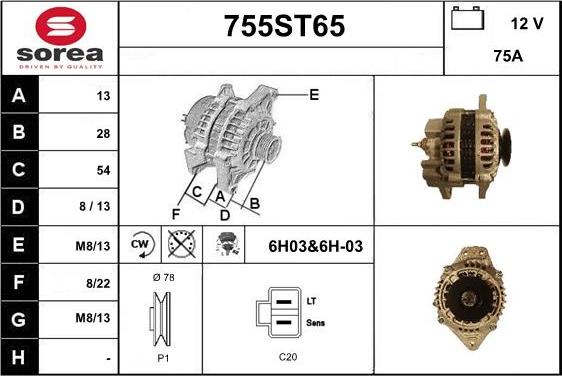 STARTCAR 755ST65 - Alternateur cwaw.fr