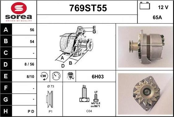 STARTCAR 769ST55 - Alternateur cwaw.fr