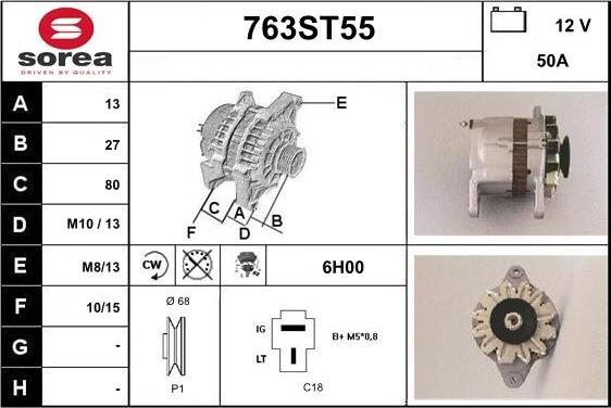 STARTCAR 763ST55 - Alternateur cwaw.fr