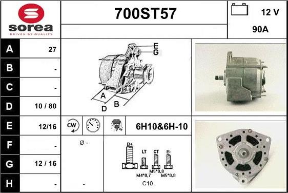 STARTCAR 700ST57 - Alternateur cwaw.fr