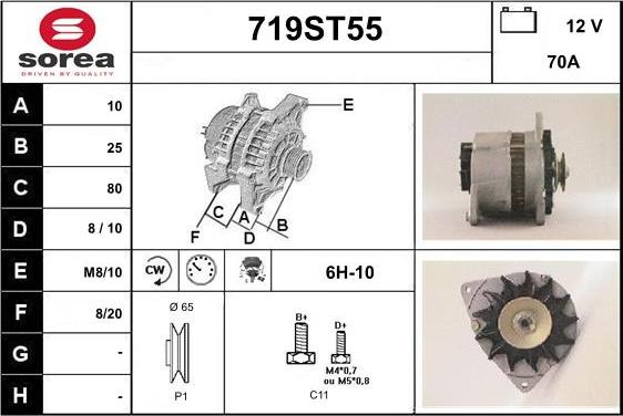 STARTCAR 719ST55 - Alternateur cwaw.fr