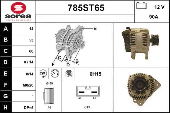 STARTCAR 785ST65 - Alternateur cwaw.fr