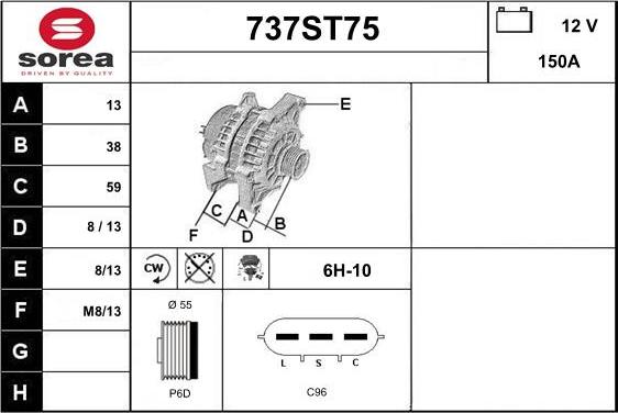 STARTCAR 737ST75 - Alternateur cwaw.fr