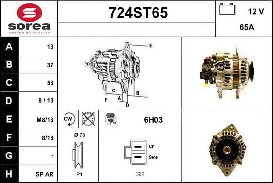 STARTCAR 724ST65 - Alternateur cwaw.fr