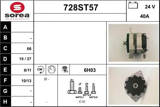 STARTCAR 728ST57 - Alternateur cwaw.fr