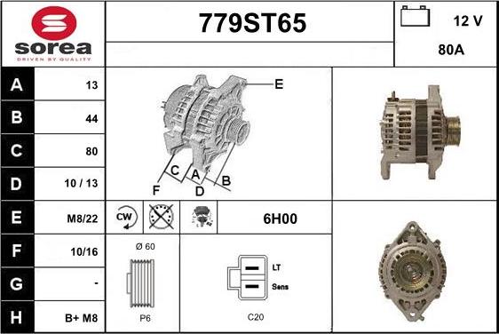 STARTCAR 779ST65 - Alternateur cwaw.fr