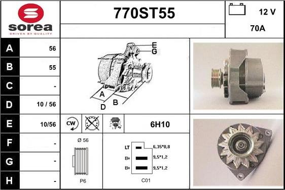 STARTCAR 770ST55 - Alternateur cwaw.fr