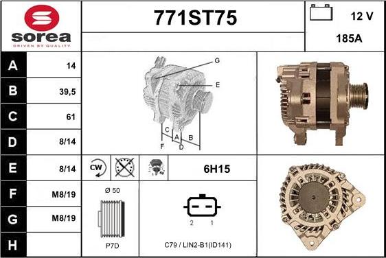 STARTCAR 771ST75 - Alternateur cwaw.fr