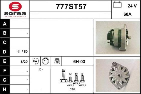 STARTCAR 777ST57 - Alternateur cwaw.fr