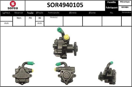 STARTCAR SOR4940105 - Pompe hydraulique, direction cwaw.fr