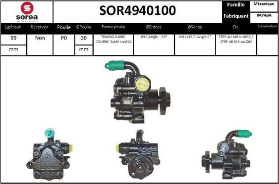 STARTCAR SOR4940100 - Pompe hydraulique, direction cwaw.fr