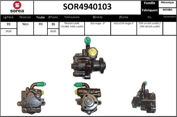 STARTCAR SOR4940103 - Pompe hydraulique, direction cwaw.fr