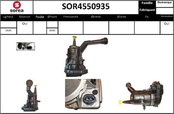 STARTCAR SOR4550935 - Pompe hydraulique, direction cwaw.fr