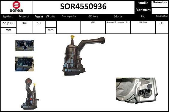 STARTCAR SOR4550936 - Pompe hydraulique, direction cwaw.fr