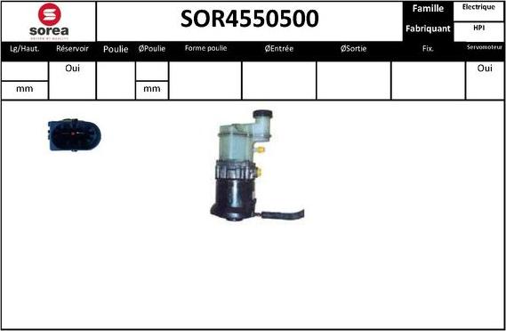 STARTCAR SOR4550500 - Pompe hydraulique, direction cwaw.fr