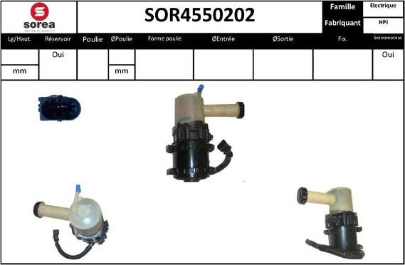 STARTCAR SOR4550202 - Pompe hydraulique, direction cwaw.fr