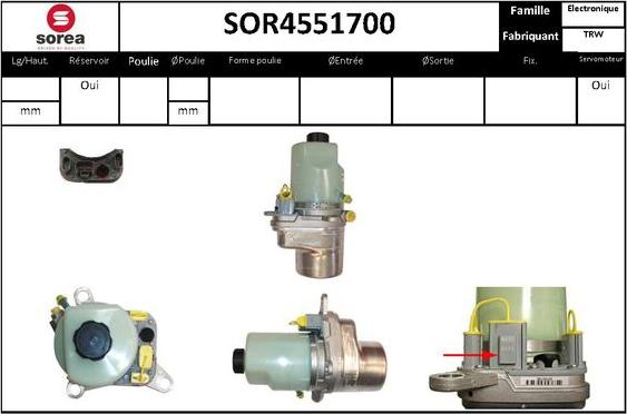 STARTCAR SOR4551700 - Pompe hydraulique, direction cwaw.fr