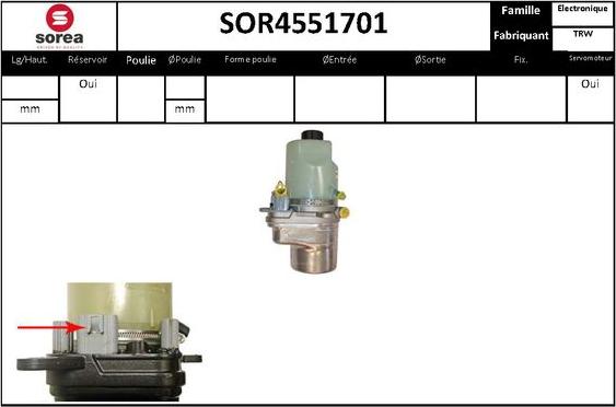 STARTCAR SOR4551701 - Pompe hydraulique, direction cwaw.fr