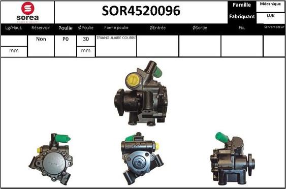 STARTCAR SOR4520096 - Pompe hydraulique, direction cwaw.fr