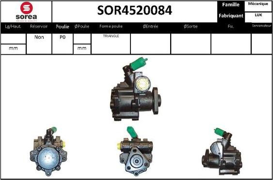 STARTCAR SOR4520084 - Pompe hydraulique, direction cwaw.fr