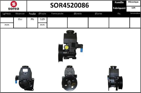 STARTCAR SOR4520086 - Pompe hydraulique, direction cwaw.fr