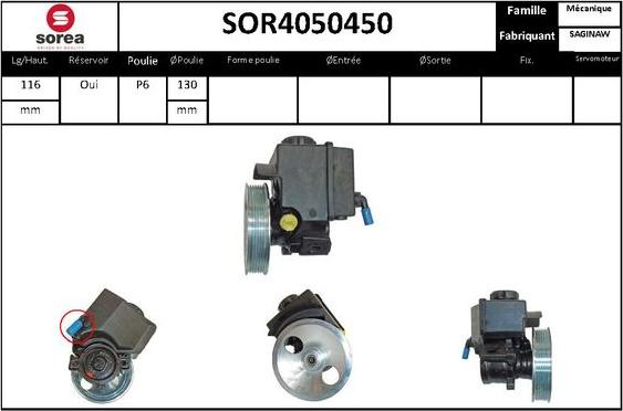 STARTCAR SOR4050450 - Pompe hydraulique, direction cwaw.fr