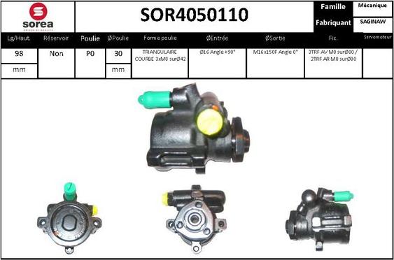 STARTCAR SOR4050110 - Pompe hydraulique, direction cwaw.fr