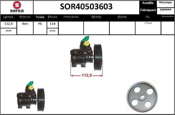 STARTCAR SOR40503603 - Pompe hydraulique, direction cwaw.fr