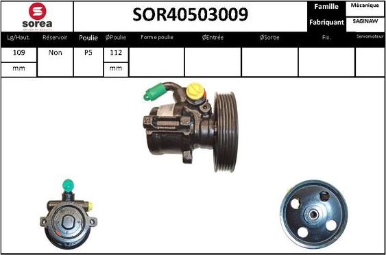 STARTCAR SOR40503009 - Pompe hydraulique, direction cwaw.fr