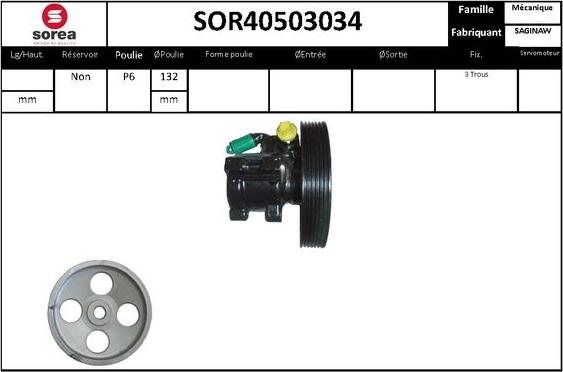 STARTCAR SOR40503034 - Pompe hydraulique, direction cwaw.fr