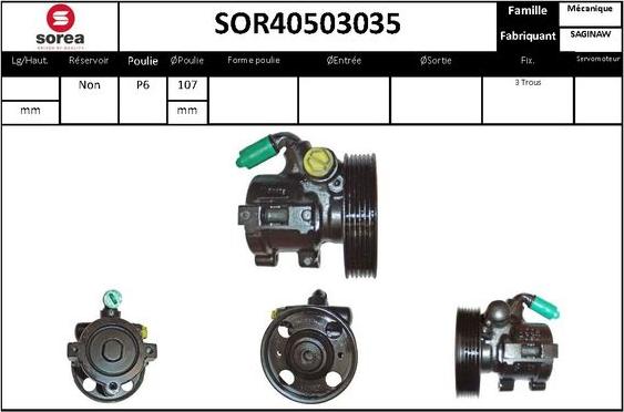 STARTCAR SOR40503035 - Pompe hydraulique, direction cwaw.fr